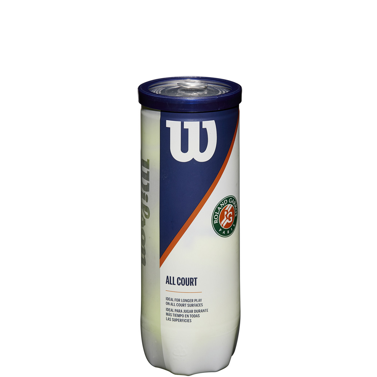 CAN OF 3 WILSON ROLAND GARROS ALL COURT BALLS