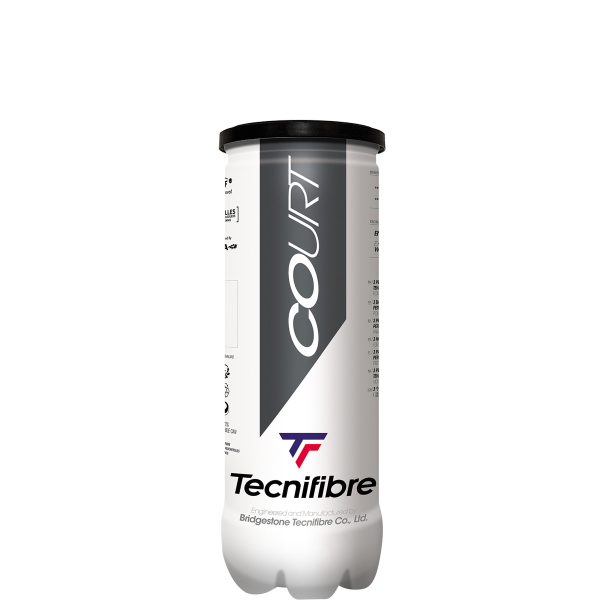 TUBE OF 3 TECNIFIBRE COURT BALLS