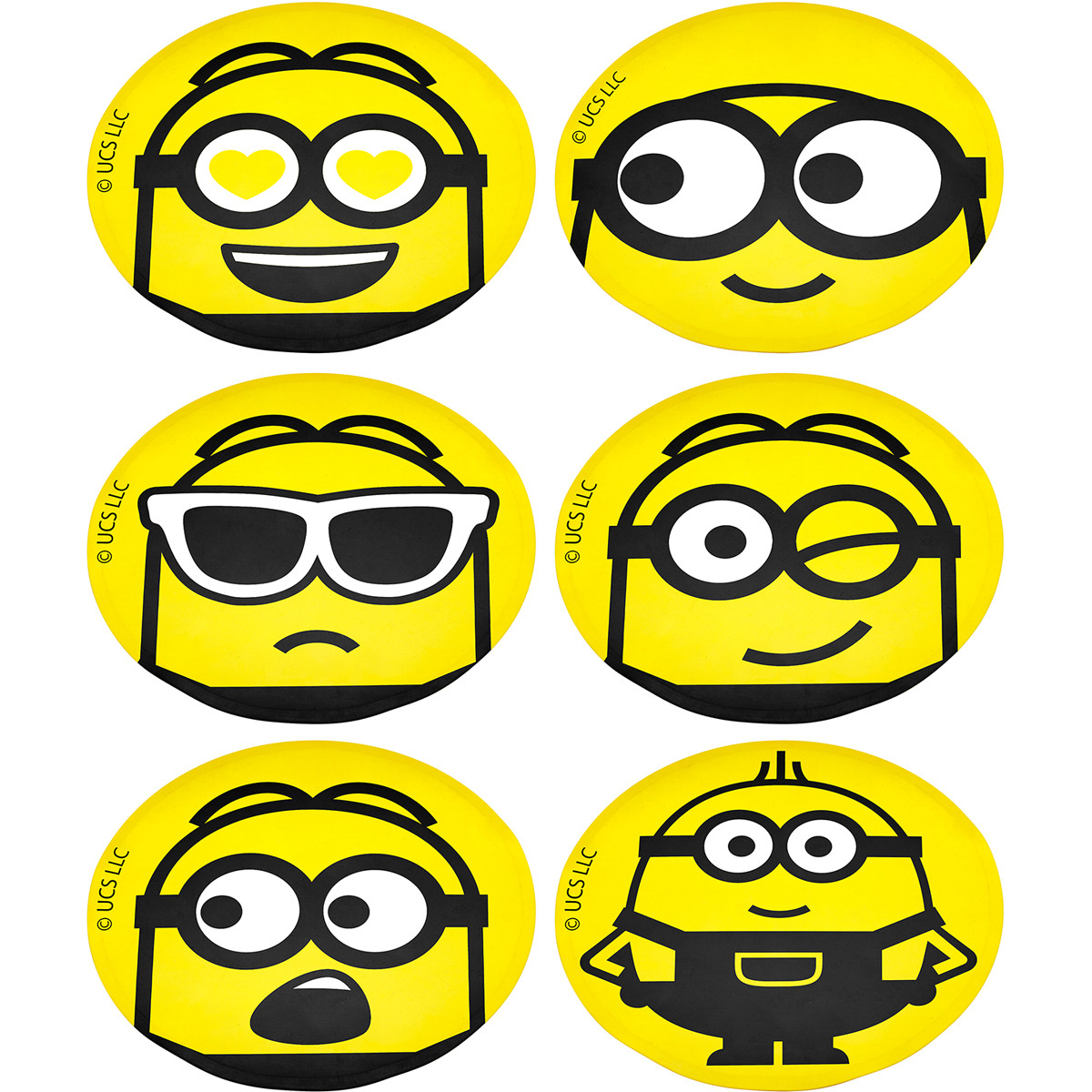 PACK OF 6 WILSON MINIONS TARGETS