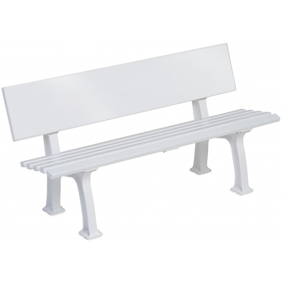 WHITE TENNIS BENCH - 1.5M - CAN BE PERSONALISED