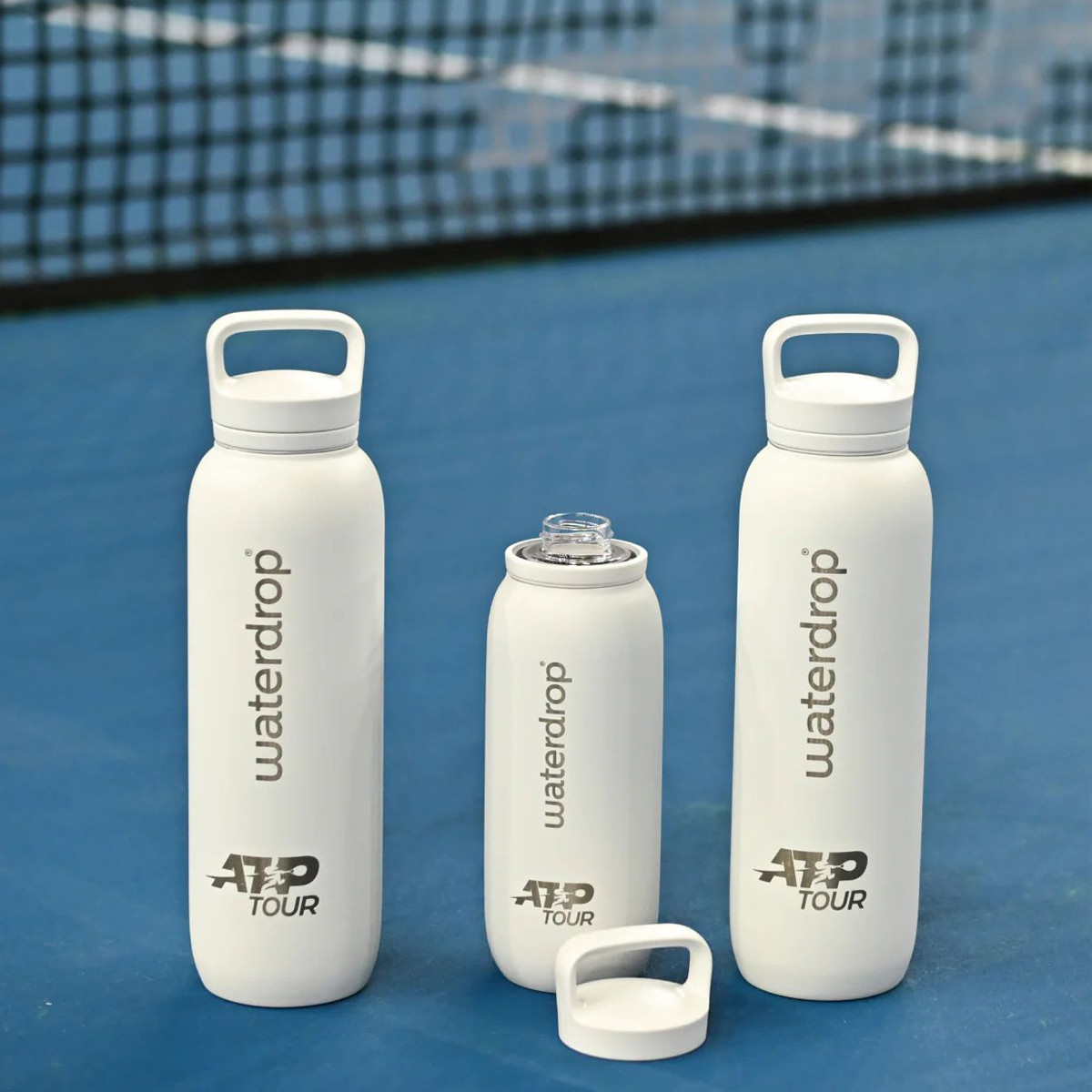 ウォータードロップ テニスATP tour 白 600ml
