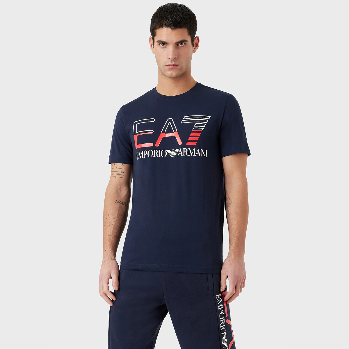 EA7 TRAIN LOGO SERIES OVERSIZE T SHIRT EA7 Men s Clothing Tennispro