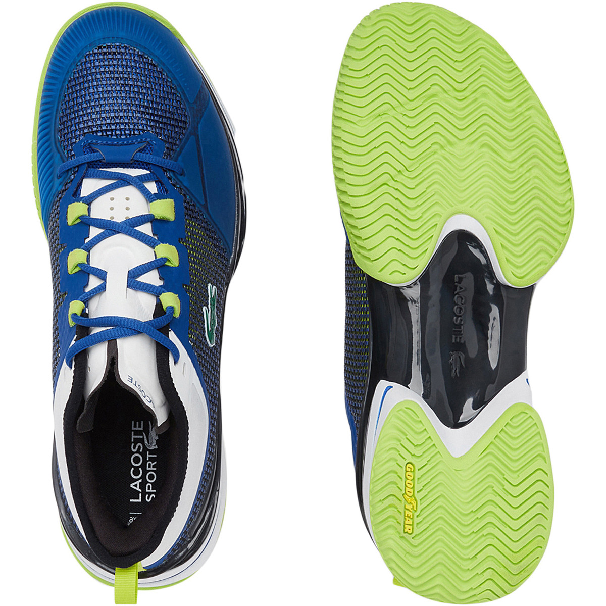 Lacoste bleu sales chaussure