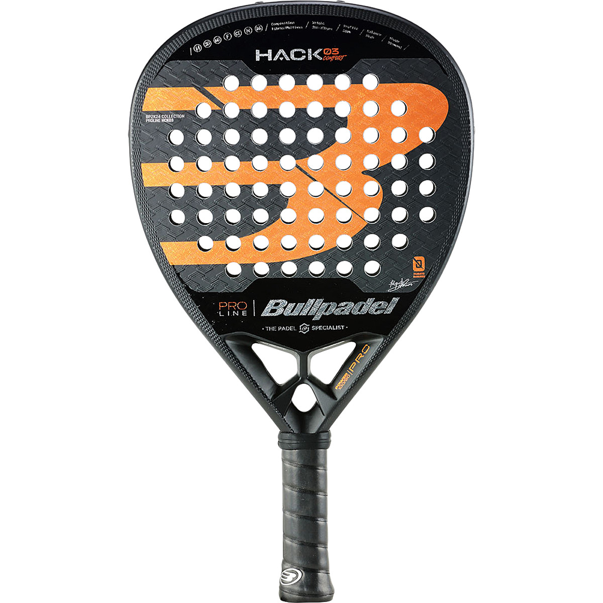 BULLPADEL HACK 03 COMFORT PADEL RACKET - BULLPADEL - Padel