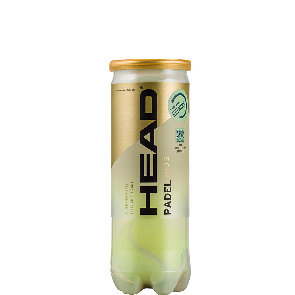 TUBE OF 3 BALLS HEAD PADEL PRO S