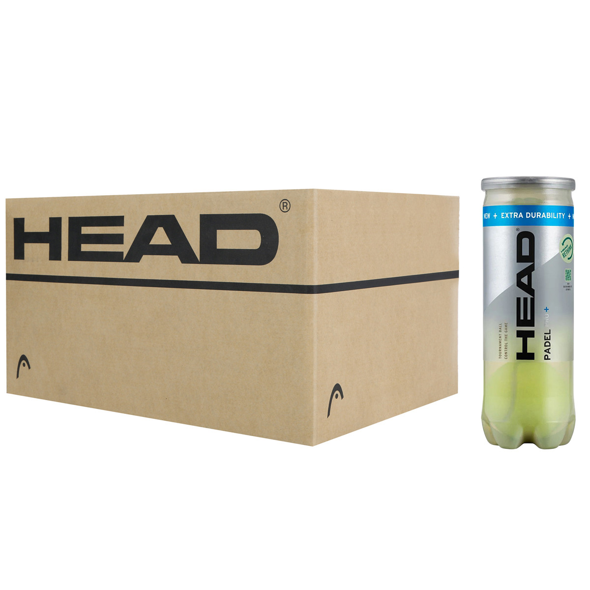 BOX OF 24 TUBES OF 3 PADEL HEAD PRO + BALLS