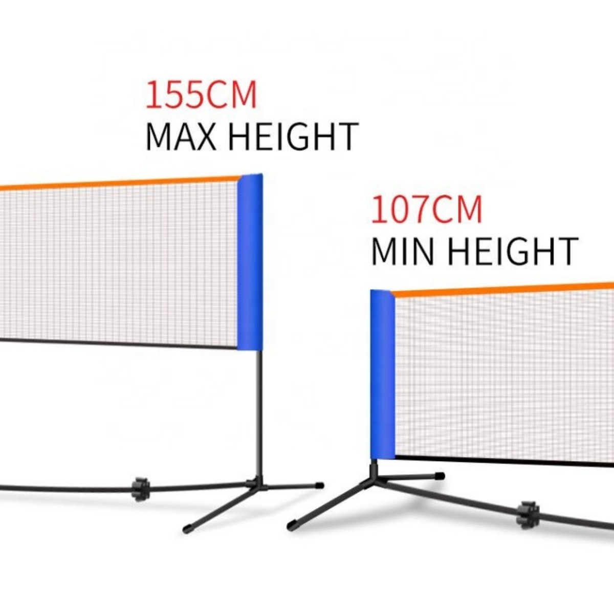 BADMINTON NET OUTDOOR BADMINTON POINT 3M ADJUSTABLE LARDE