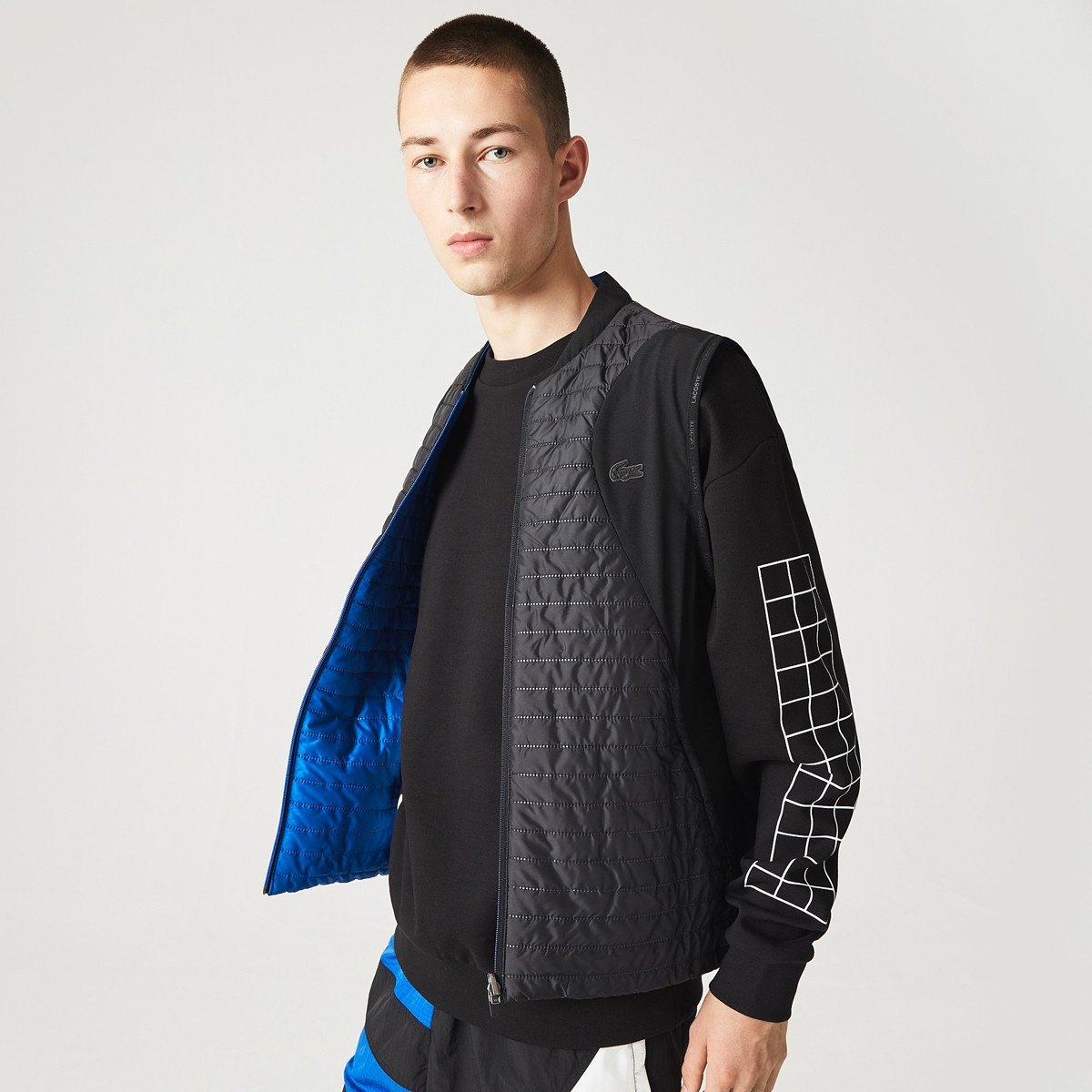 Lacoste on sale sleeveless jacket
