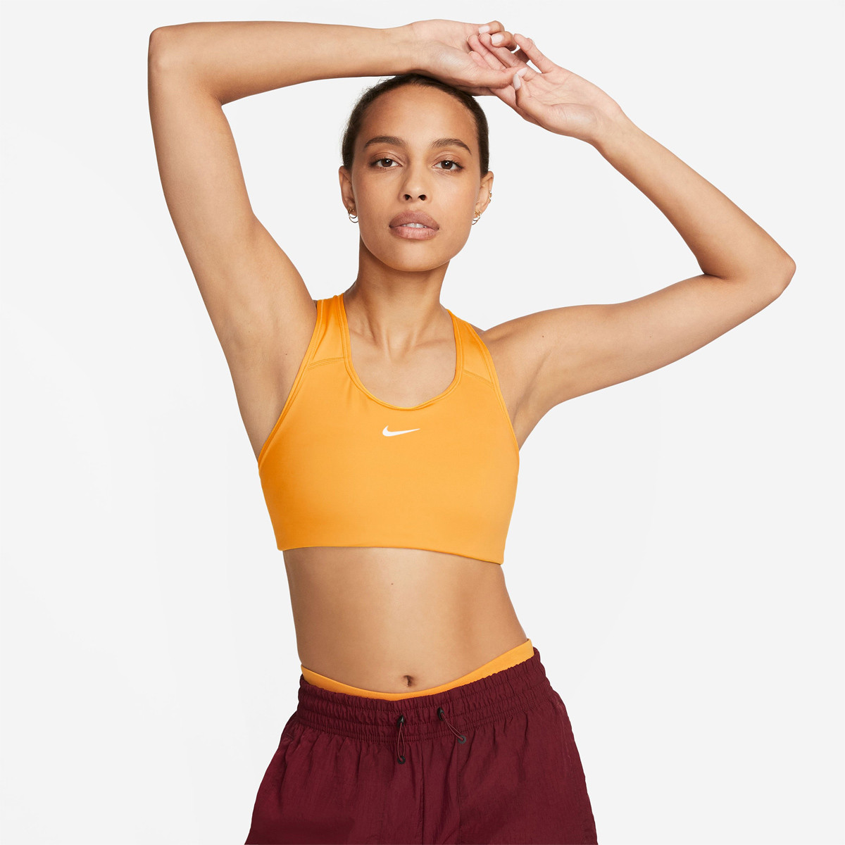 Yellow nike sports bra shop