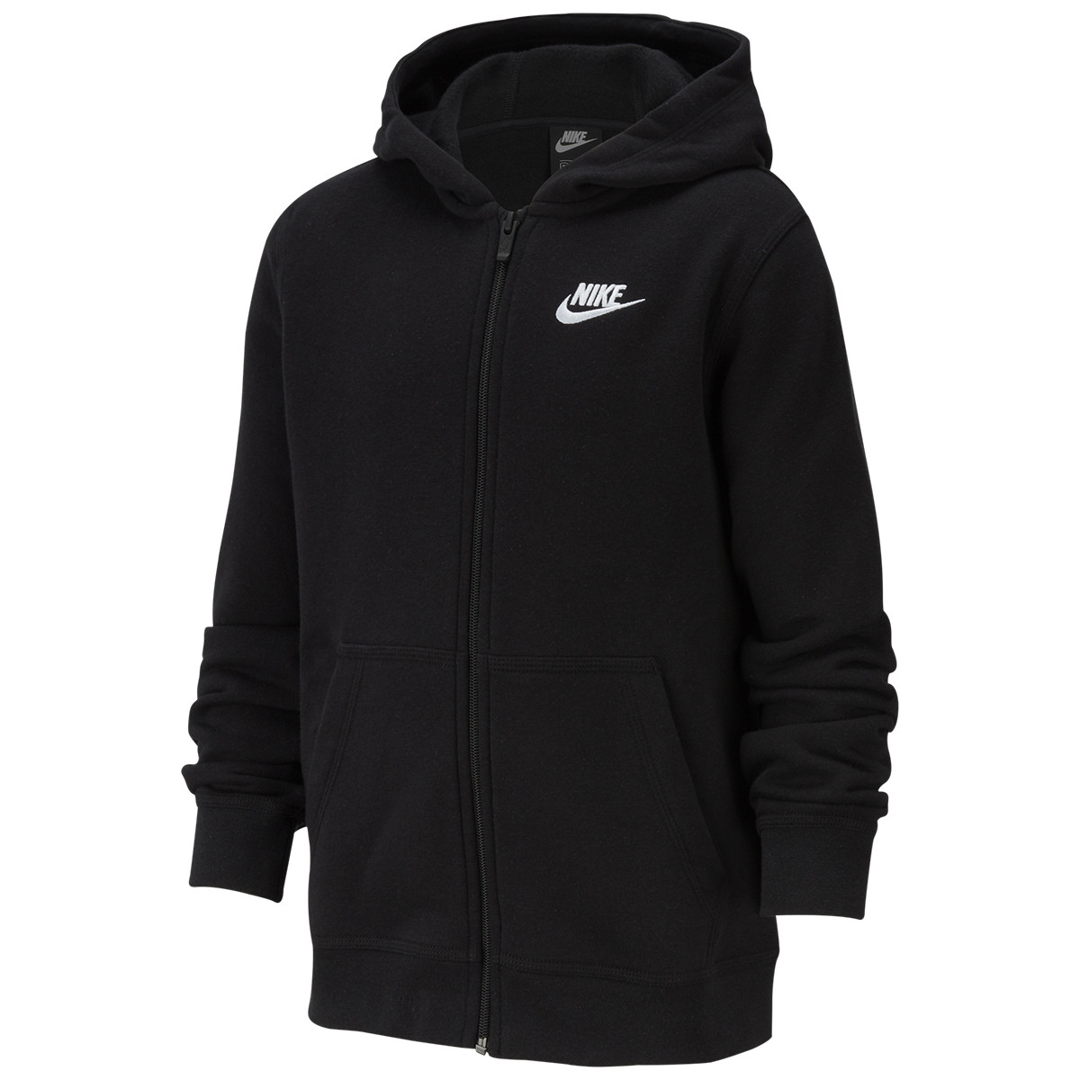 white nike zipper hoodie