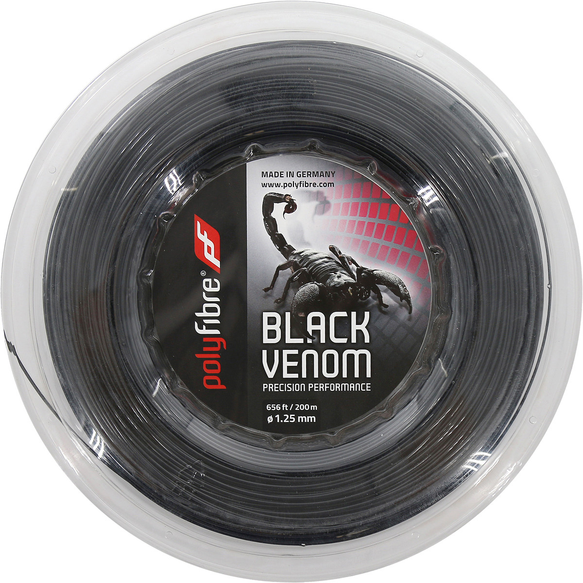 POLYFIBRE BLACK VENOM (200 METERS) STRING REEL