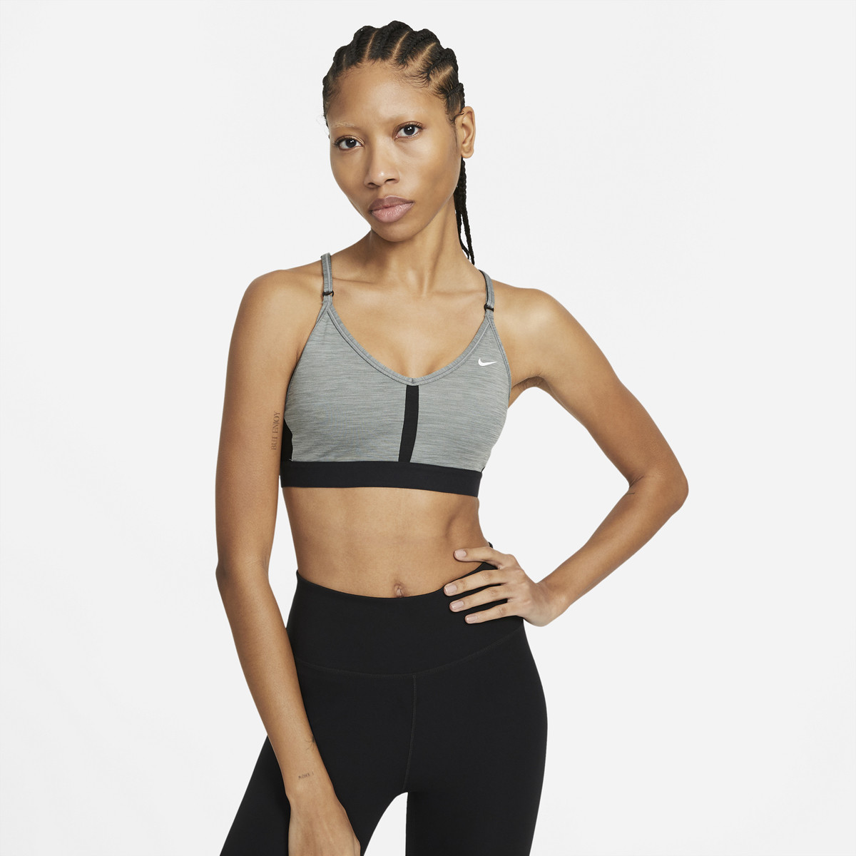 Nike Dri-FIT Swoosh Seamless Women's Tennis Sports Bra - Black