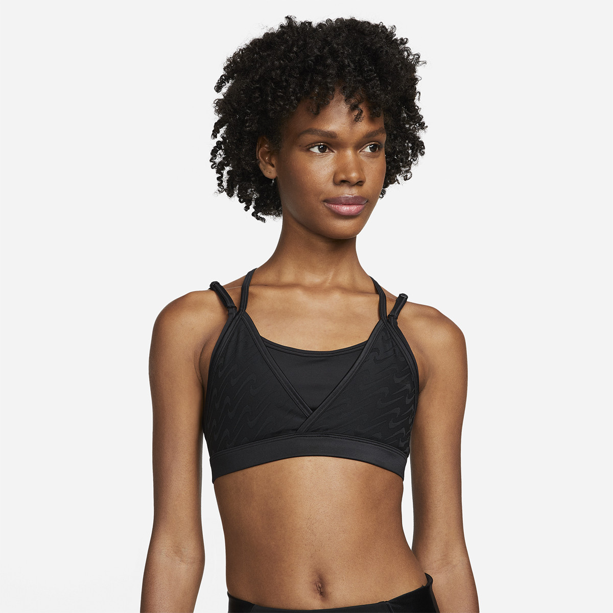 Nike Dri-FIT Indy Icon Clash Orange Sports Bra