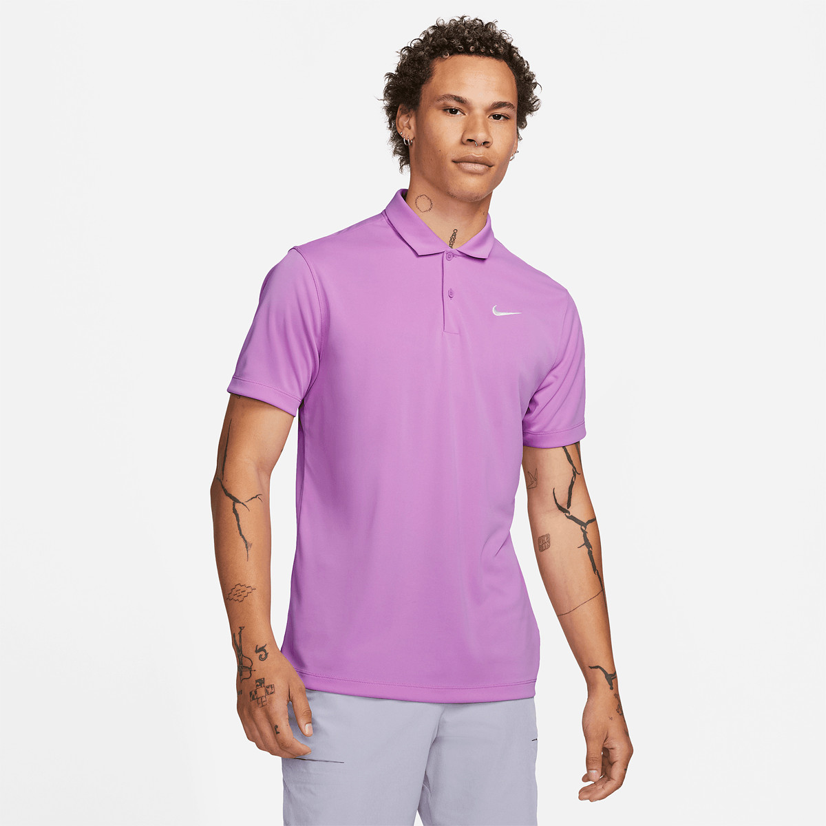 NIKE COURT DRI FIT SOLID POLO NIKE Men s Clothing Tennispro