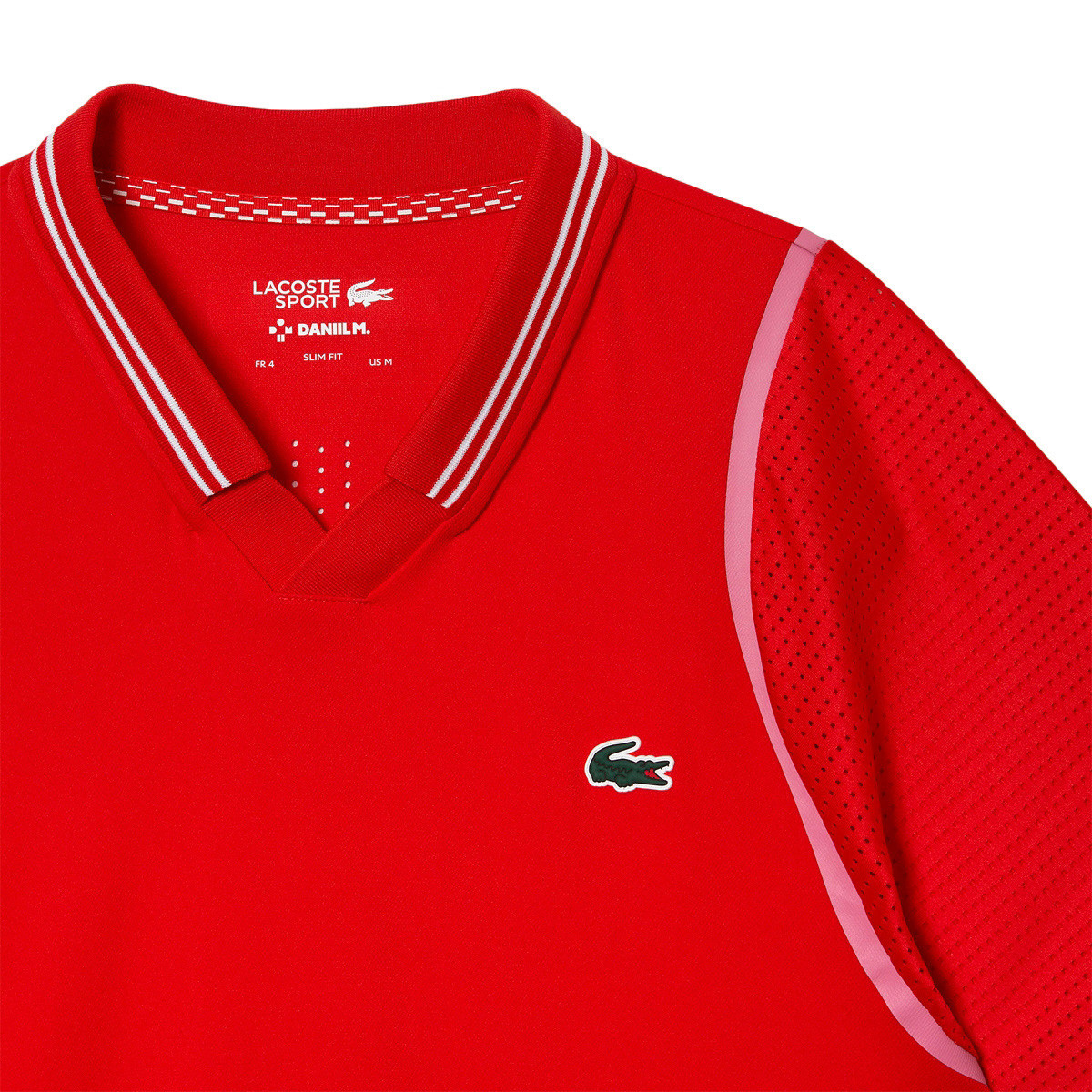 Polo lacoste sport rouge store