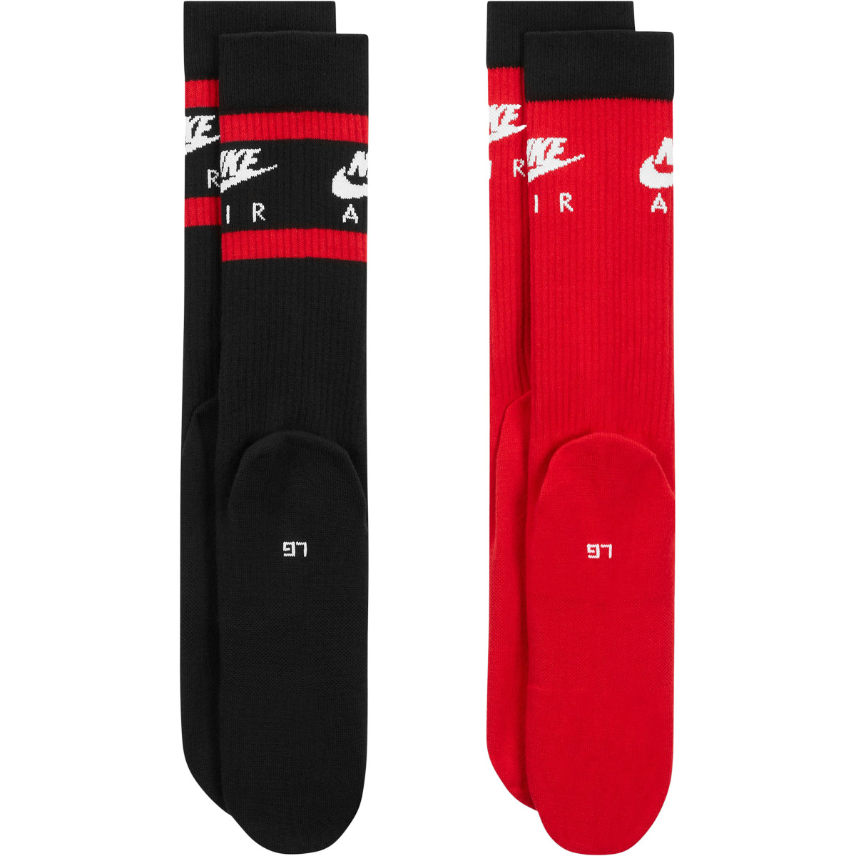 Red and clearance black nike socks