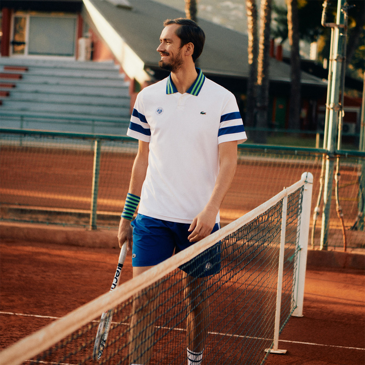 LACOSTE MEDVEDEV ROLAND GARROS POLO LACOSTE Men s Clothing Tennispro