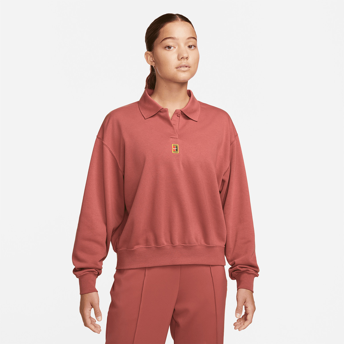WOMEN S NIKE DRI FIT HERITAGE LONG SLEEVE POLO NIKE Women s