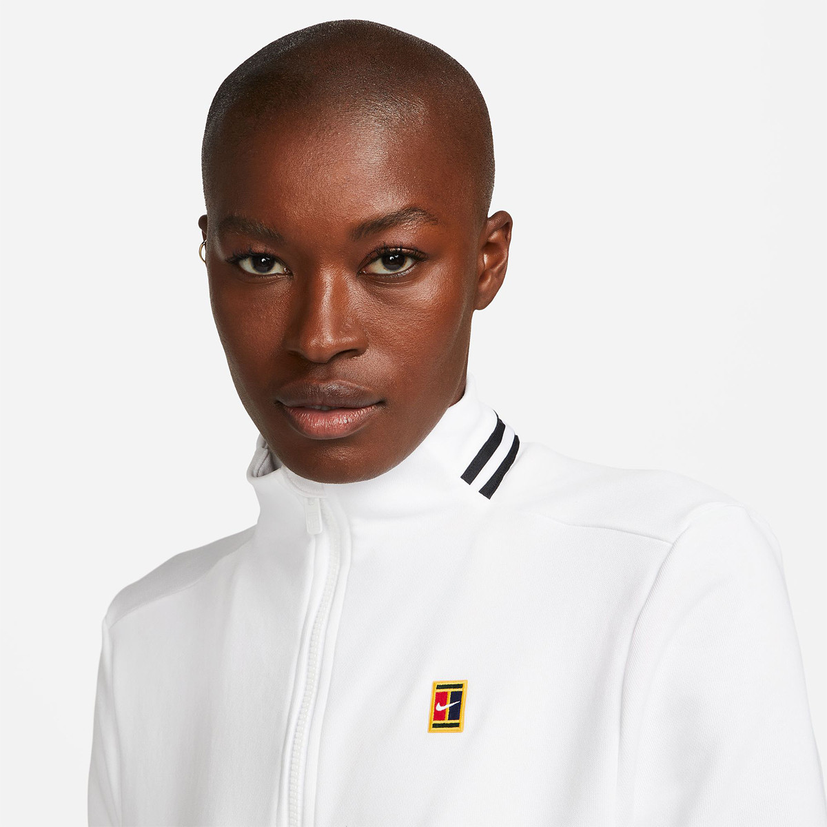 Nike heritage cropped track jacket best sale