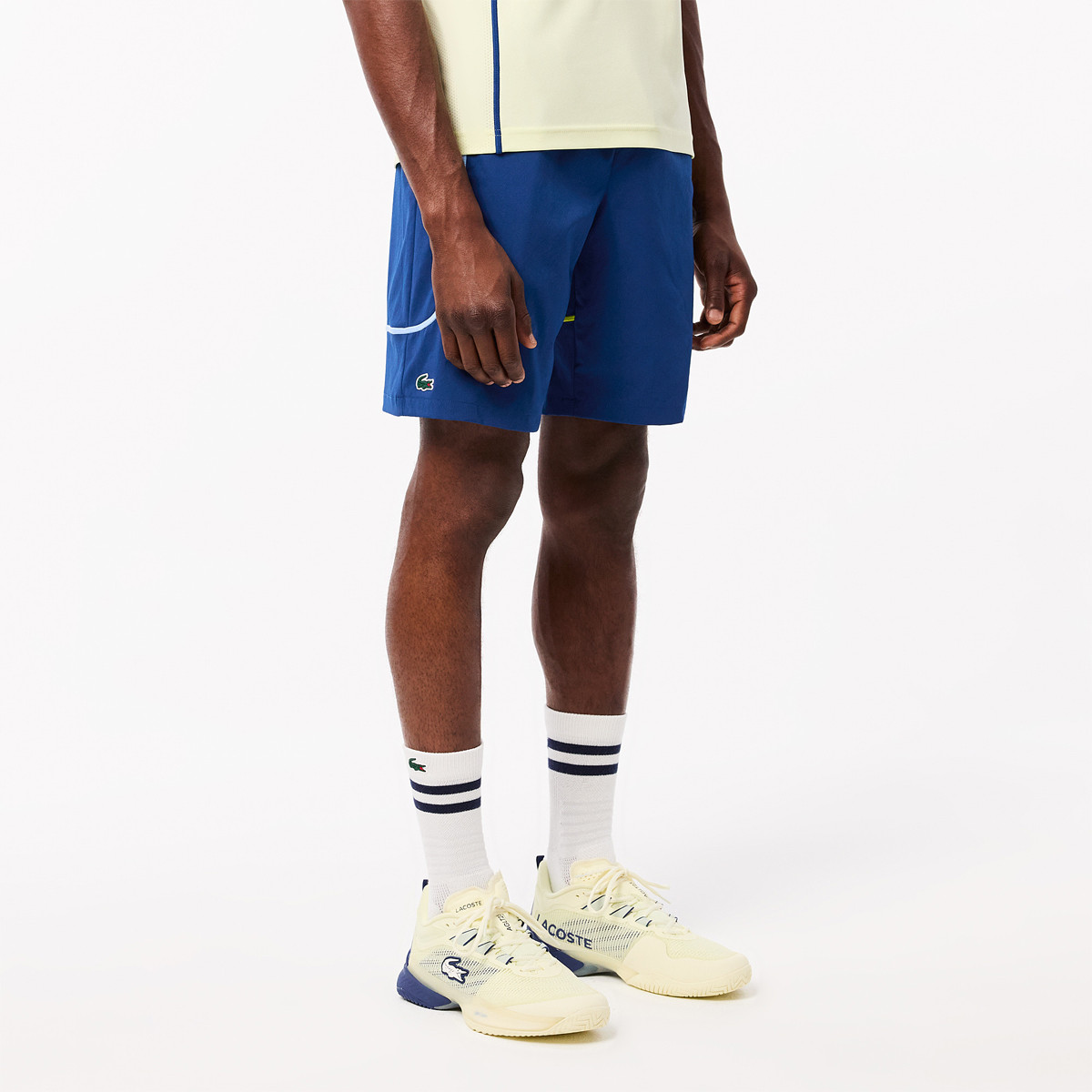 Blue lacoste shorts discount