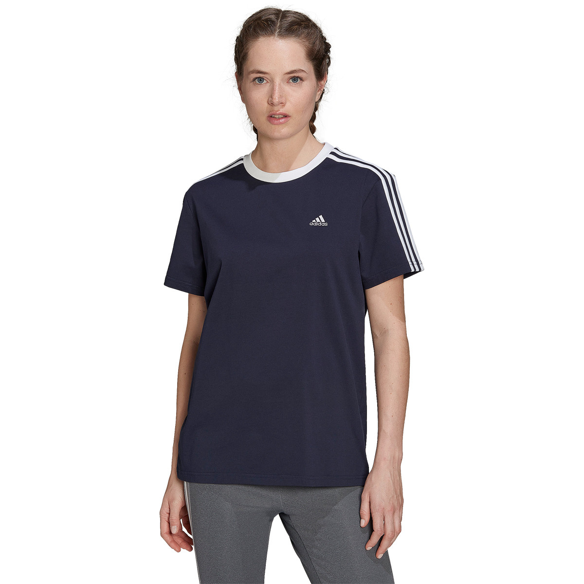 ADIDAS WOMEN S 3 STRIPES REGULAR T SHIRT ADIDAS Women s Clothing Tennispro