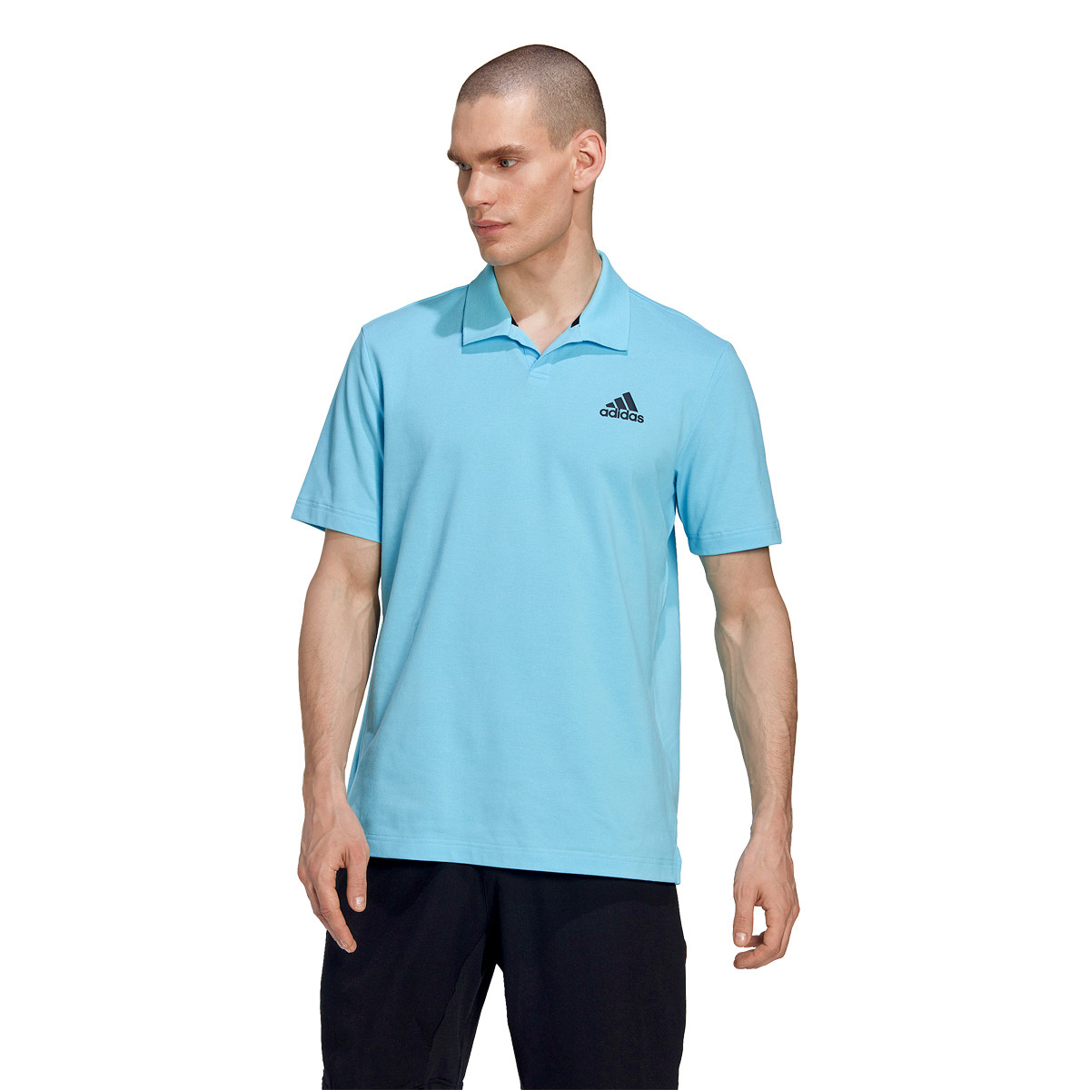 Polo adidas bleu clearance