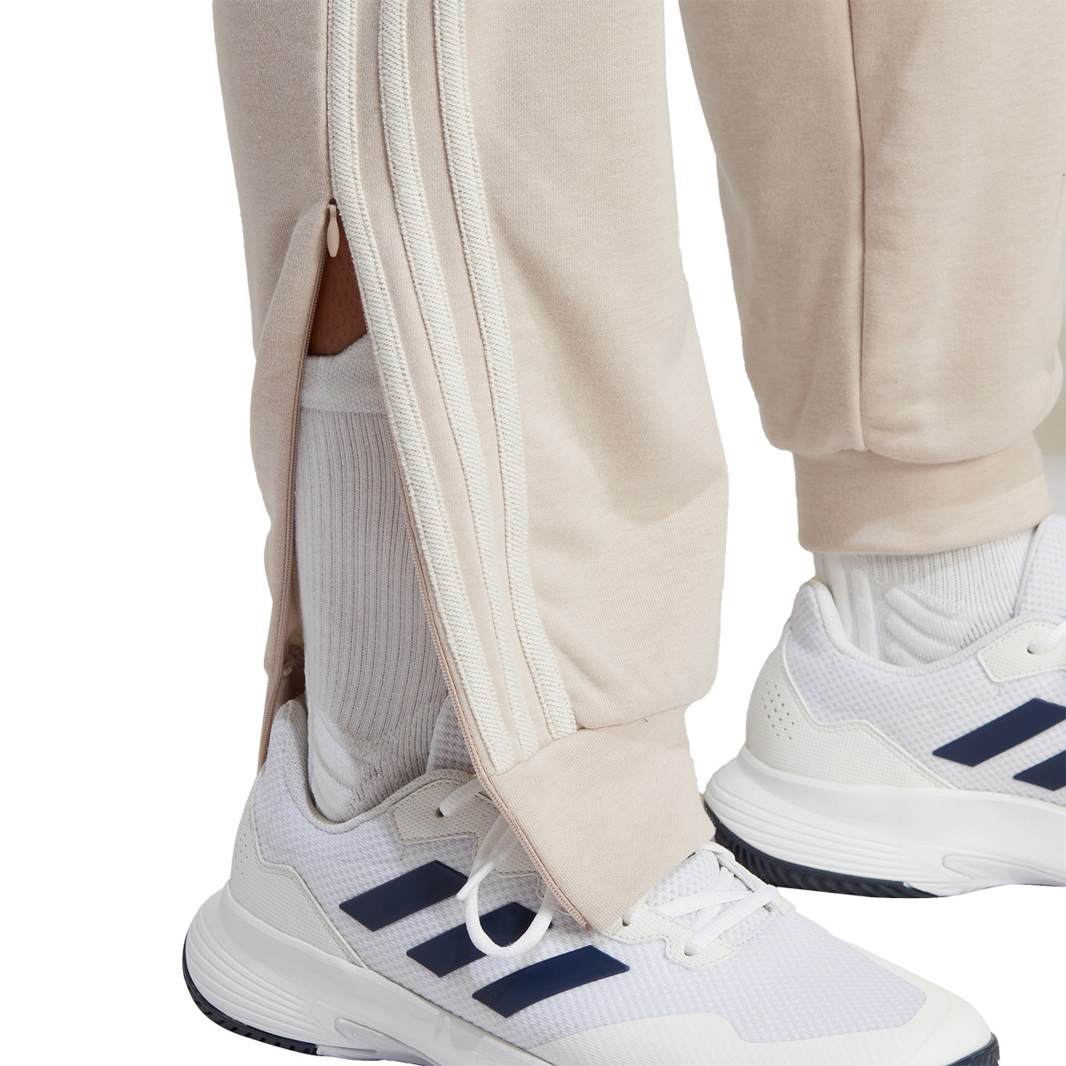 Adidas originals joggers with sales wrap 3 stripes in grey