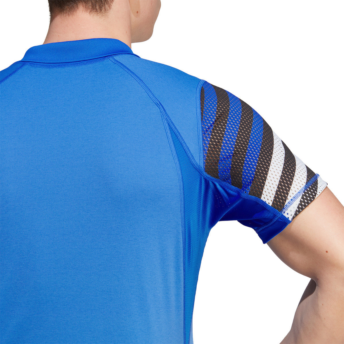 polo adidas bleu
