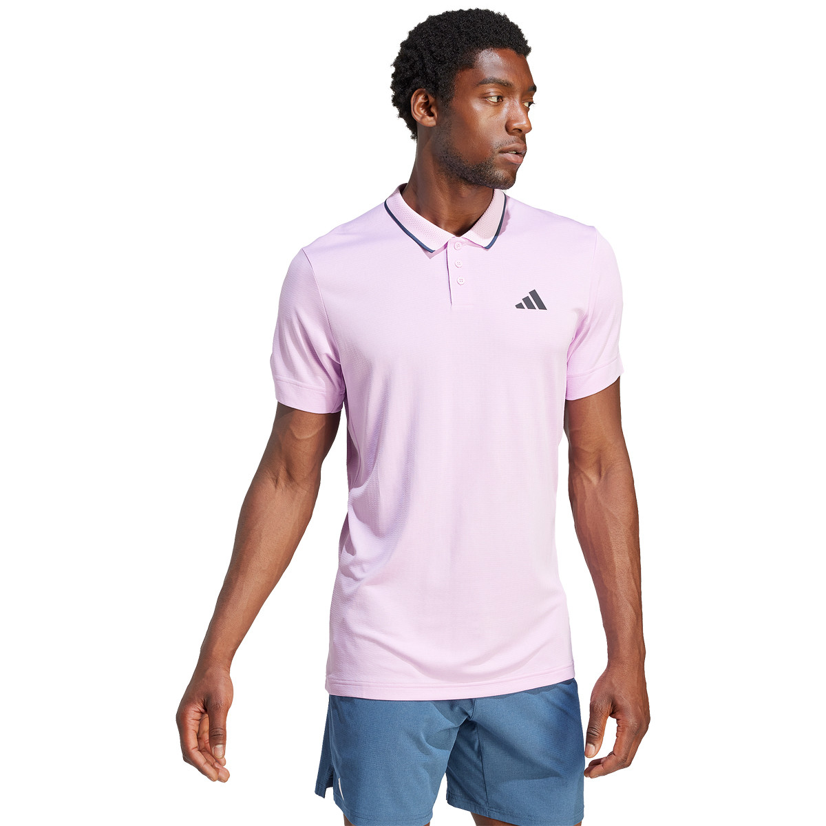 Adidas purple clearance polo