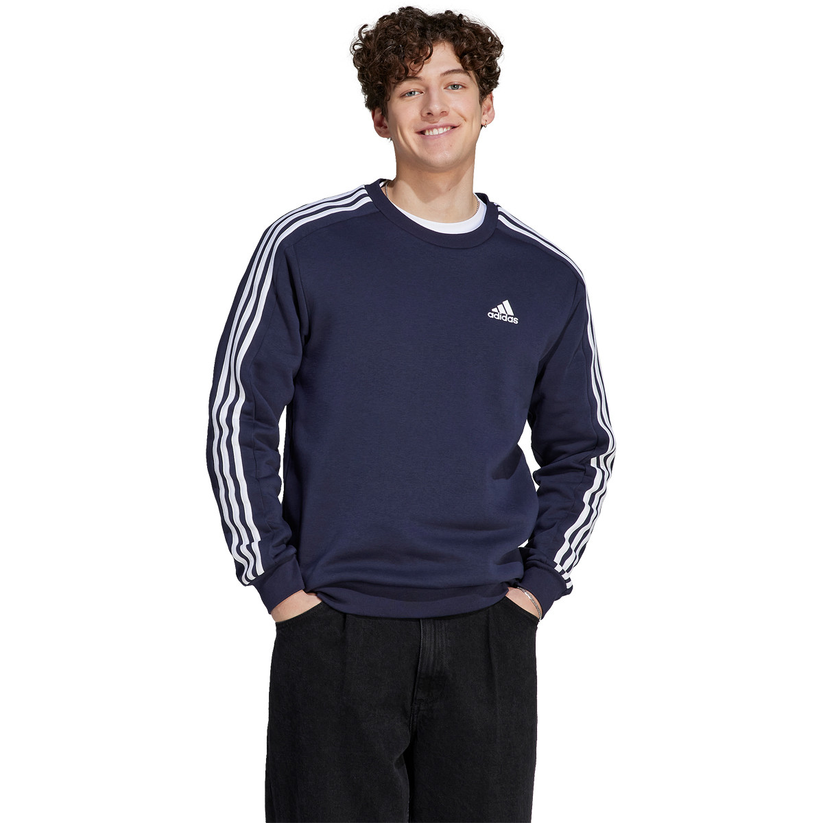 Adidas 3 stripes sweater outlet