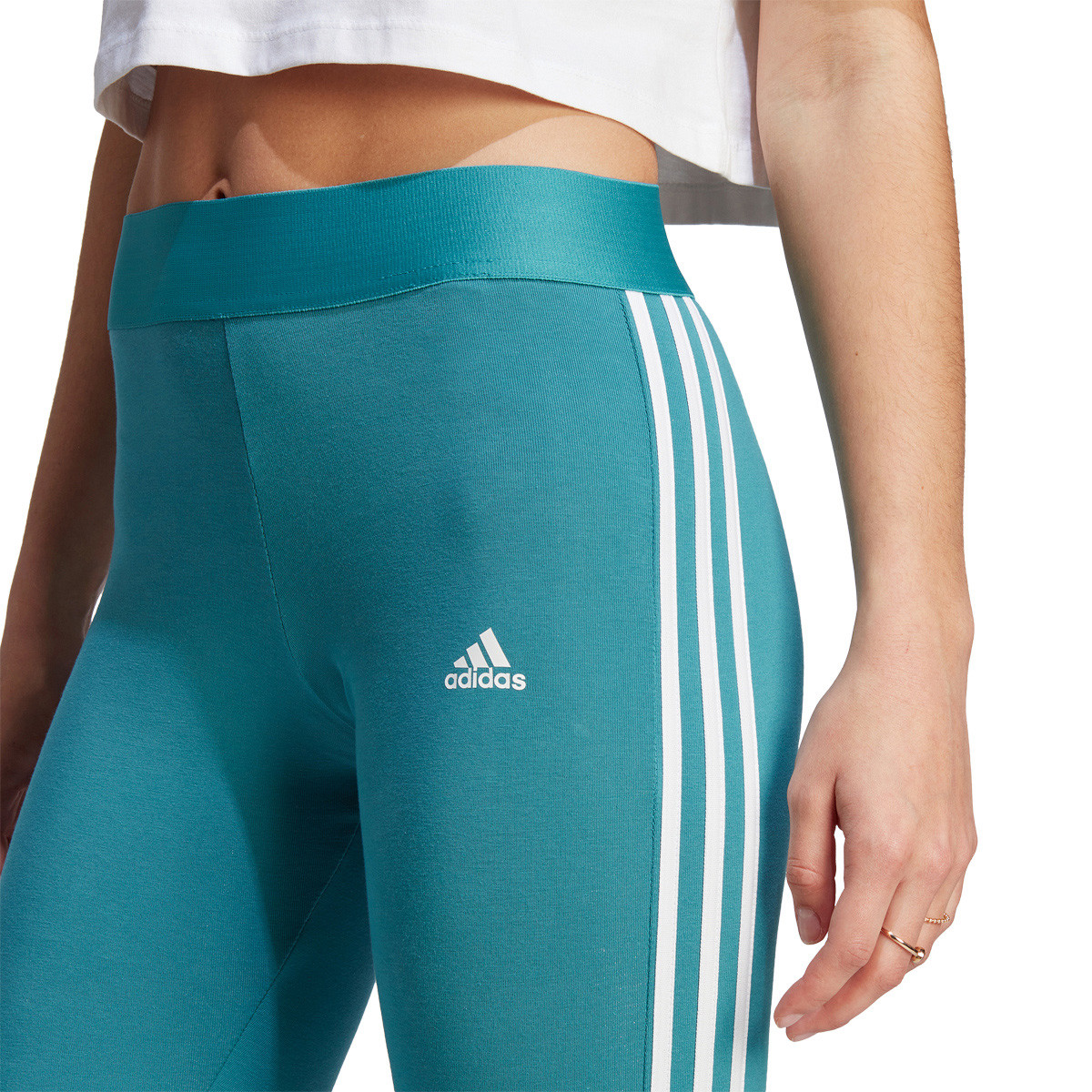 Adidas womens 3 stripe sale tights