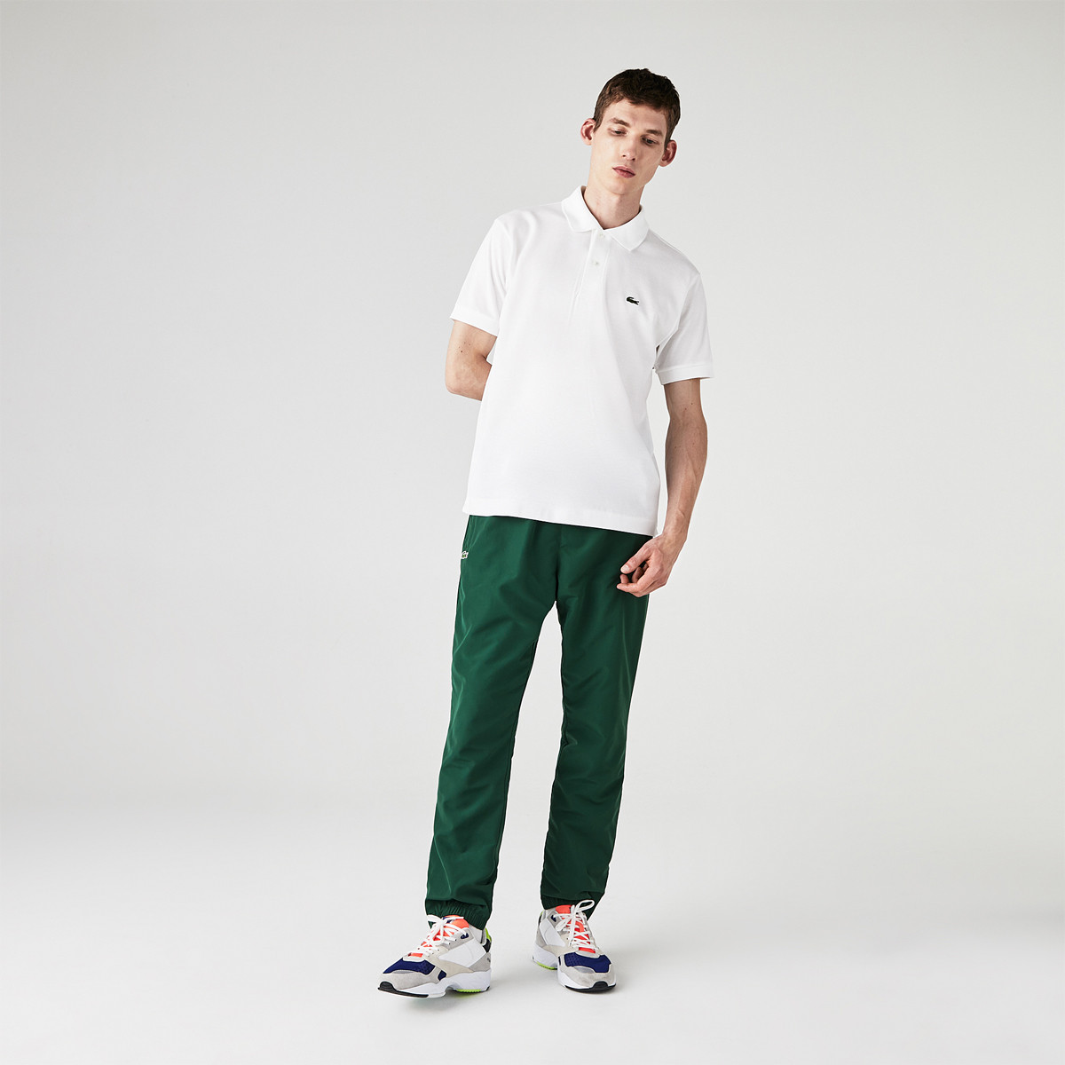 Polo lacoste deals l1212 blanc