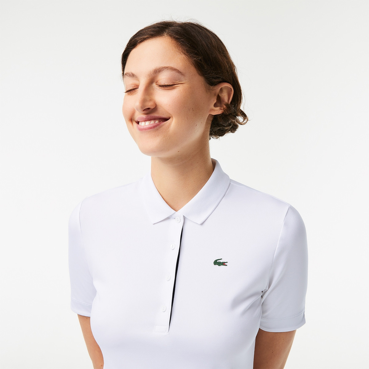 WOMEN S LACOSTE CORE PERFORMANCE ATHLETE POLO LACOSTE Women s Clothing Tennispro