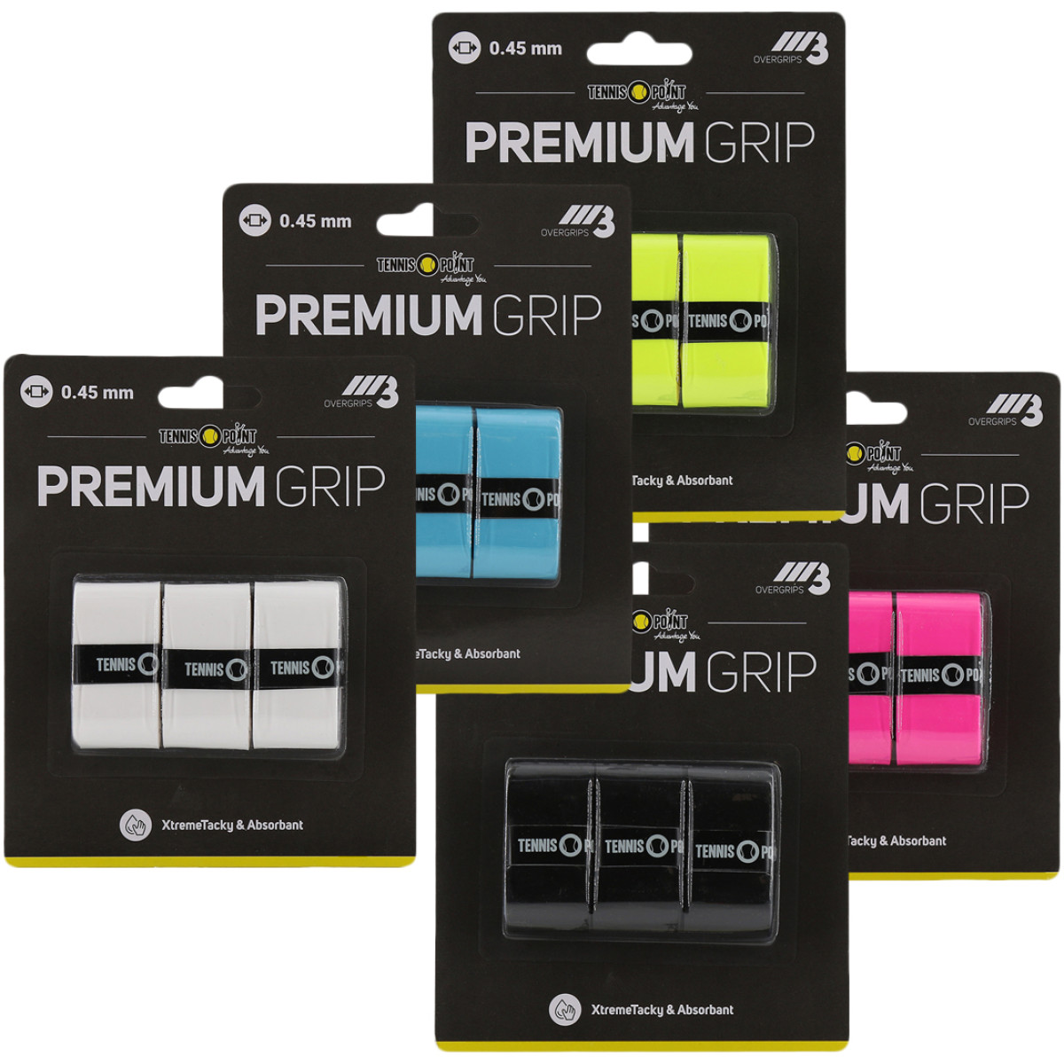 3 SURGRIPS TENNIS-POINT PREMIUM
