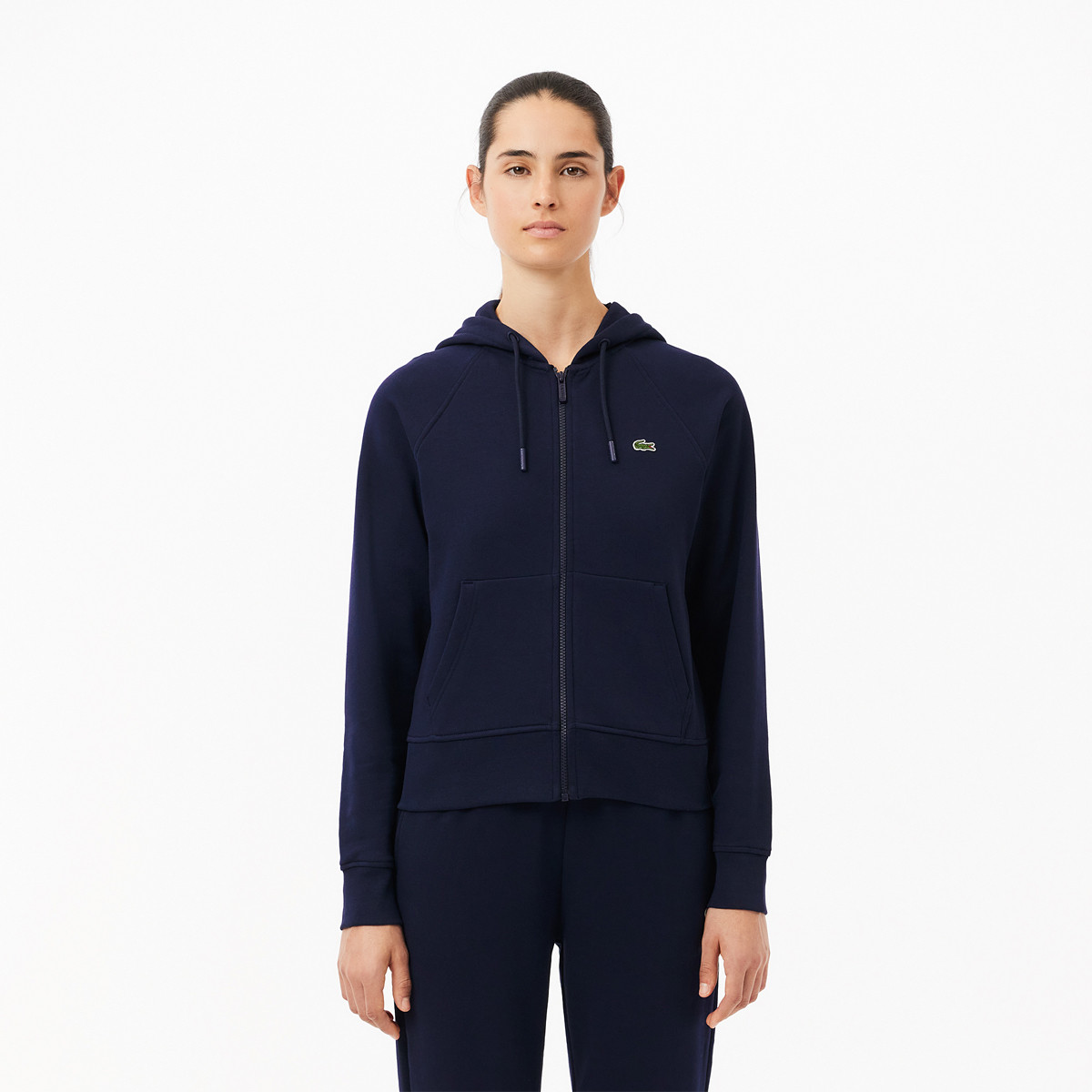 SWEAT LACOSTE FEMME ZIP LACOSTE Women s Clothing Tennispro