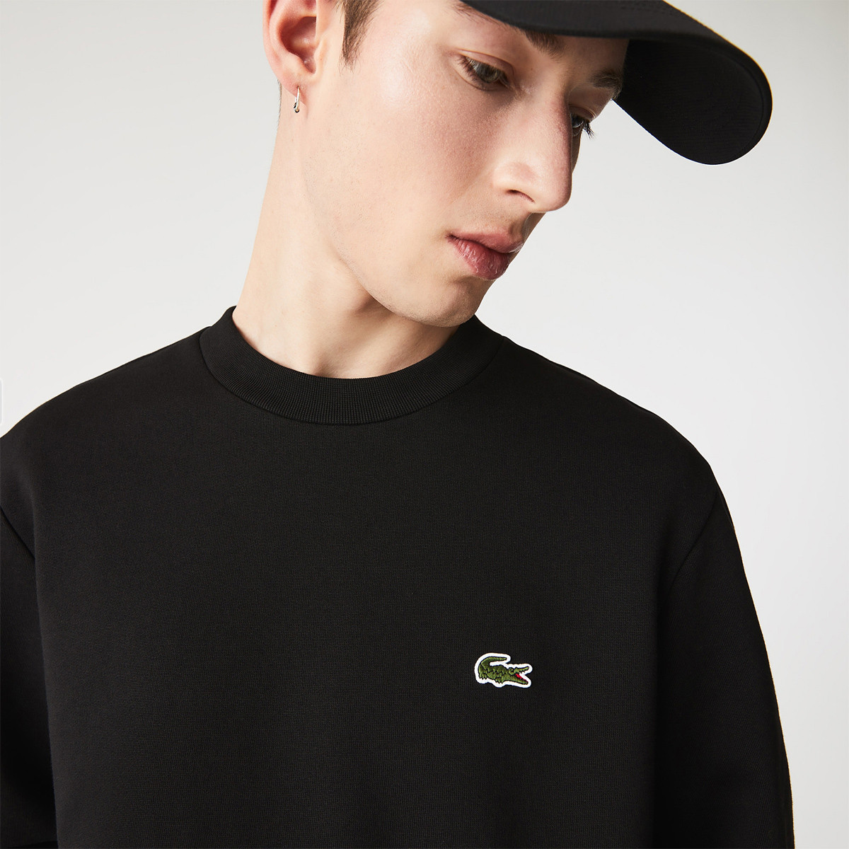 Sweatshirt best sale lacoste noir
