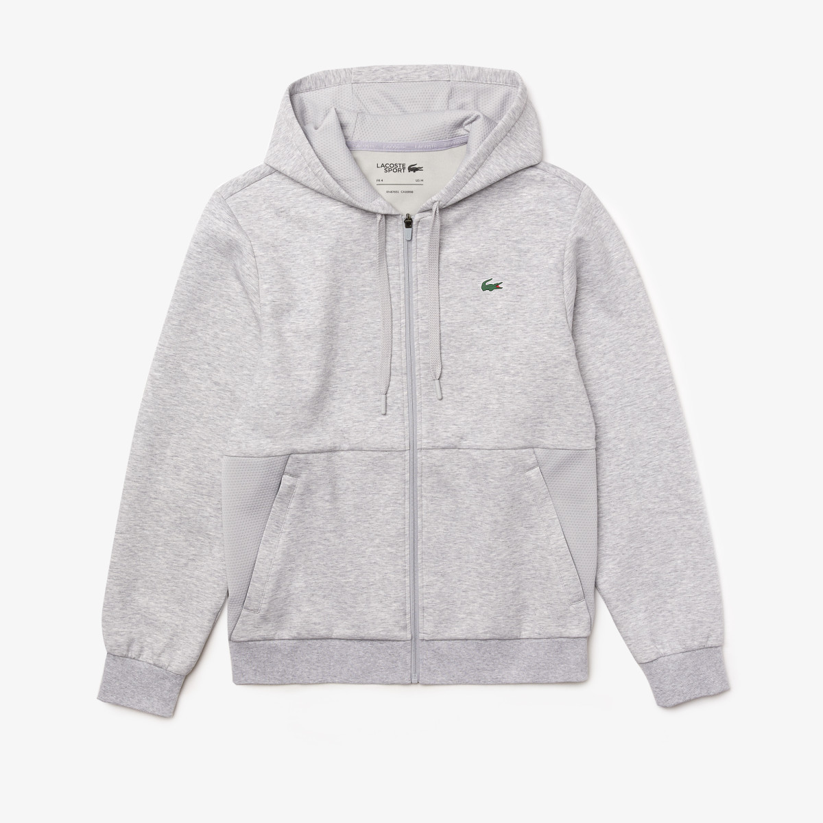 hoodie zippé lacoste