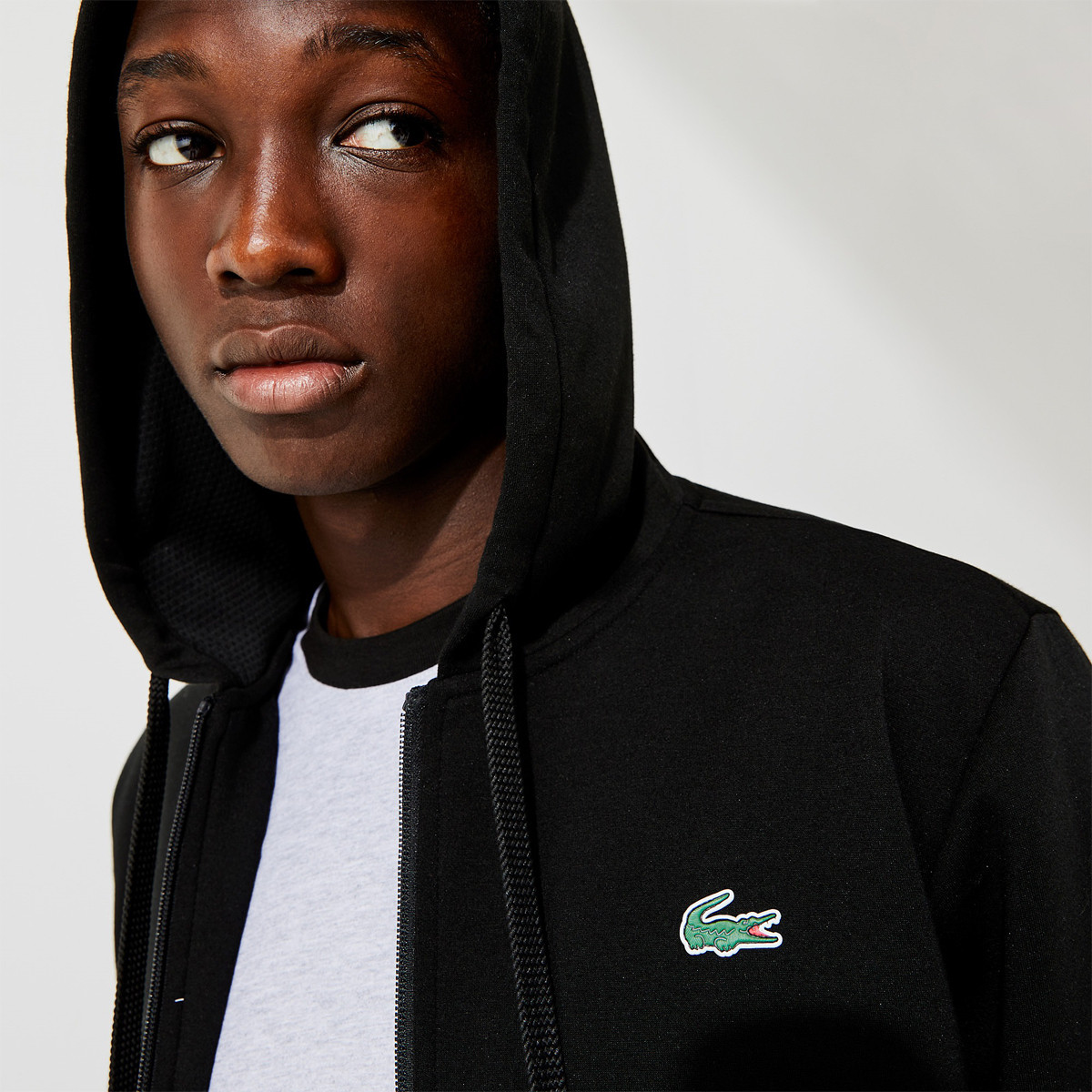 Lacoste men's zip up hoodie top