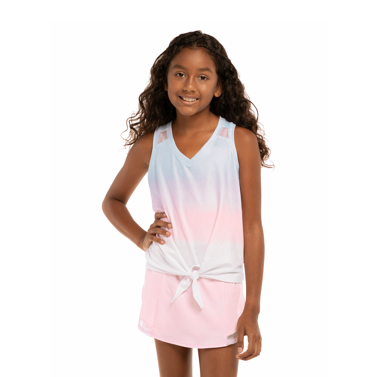 JUNIOR GIRLS LUCKY IN LOVE MYSTIQUE OMBRE TANK TOP