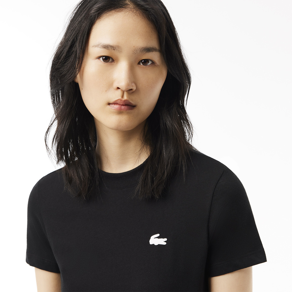 Tee shirt lacoste noir femme top