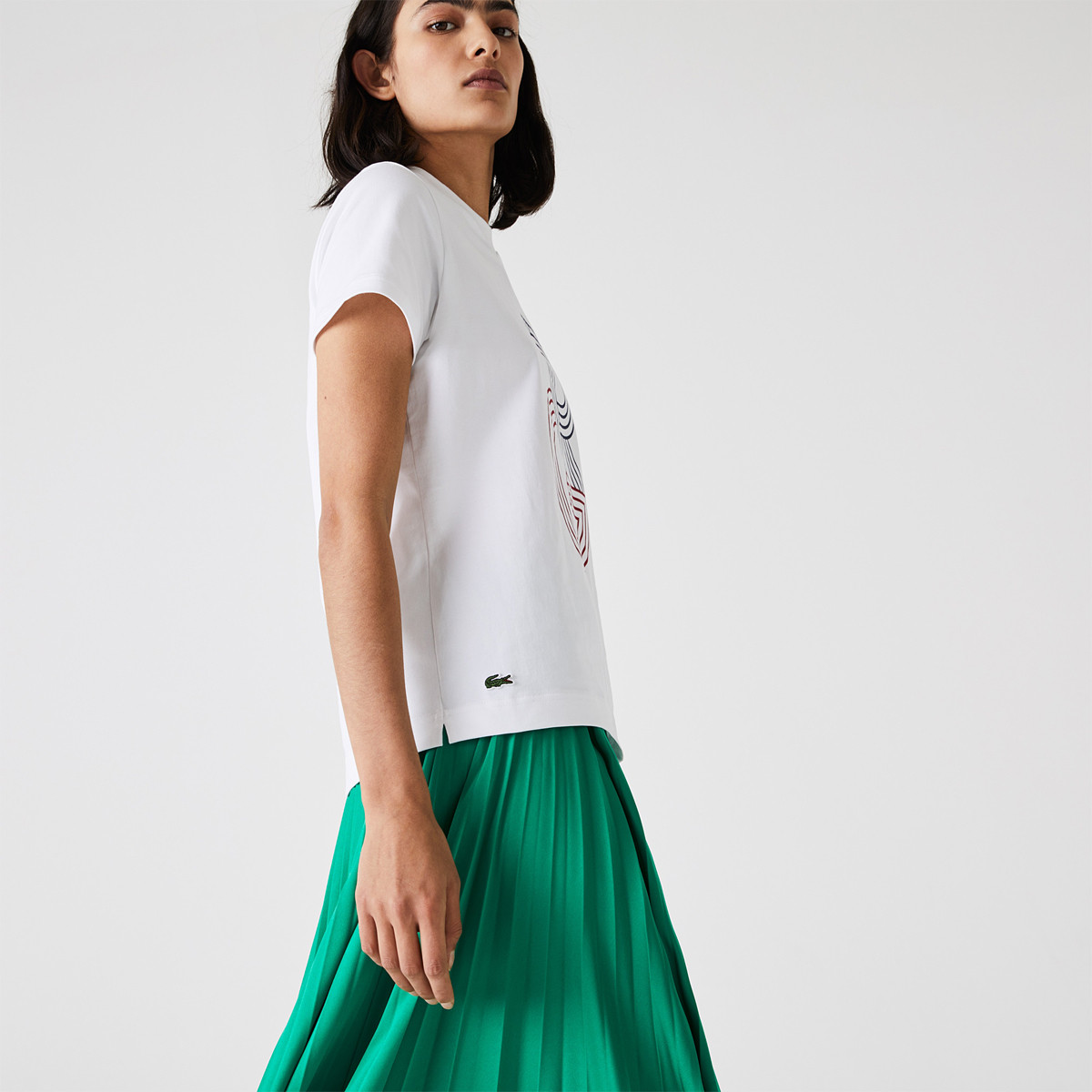 Lacoste t shirt on sale dames