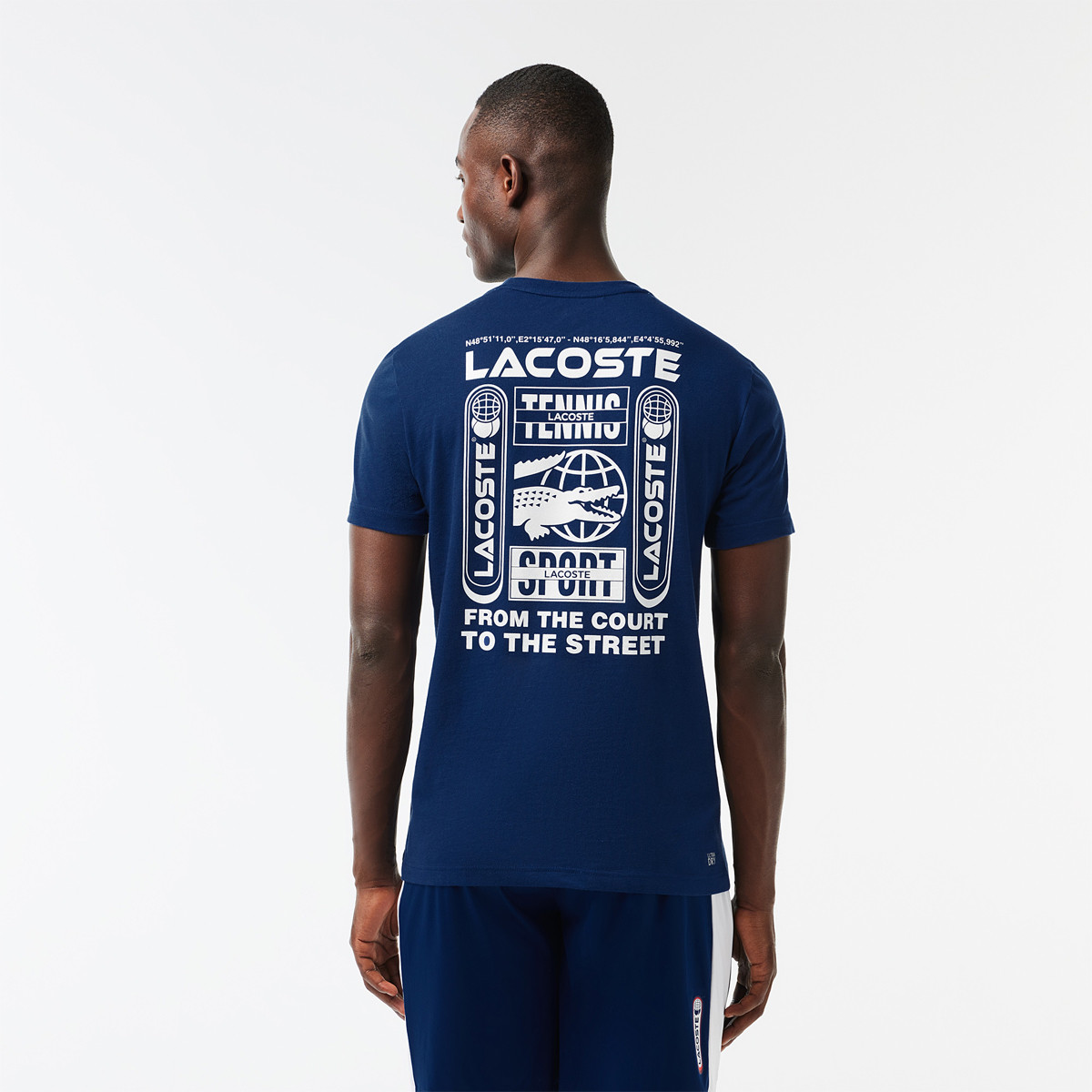 LACOSTE TRAINING MEDVEDEV ON COURT T SHIRT LACOSTE Men s