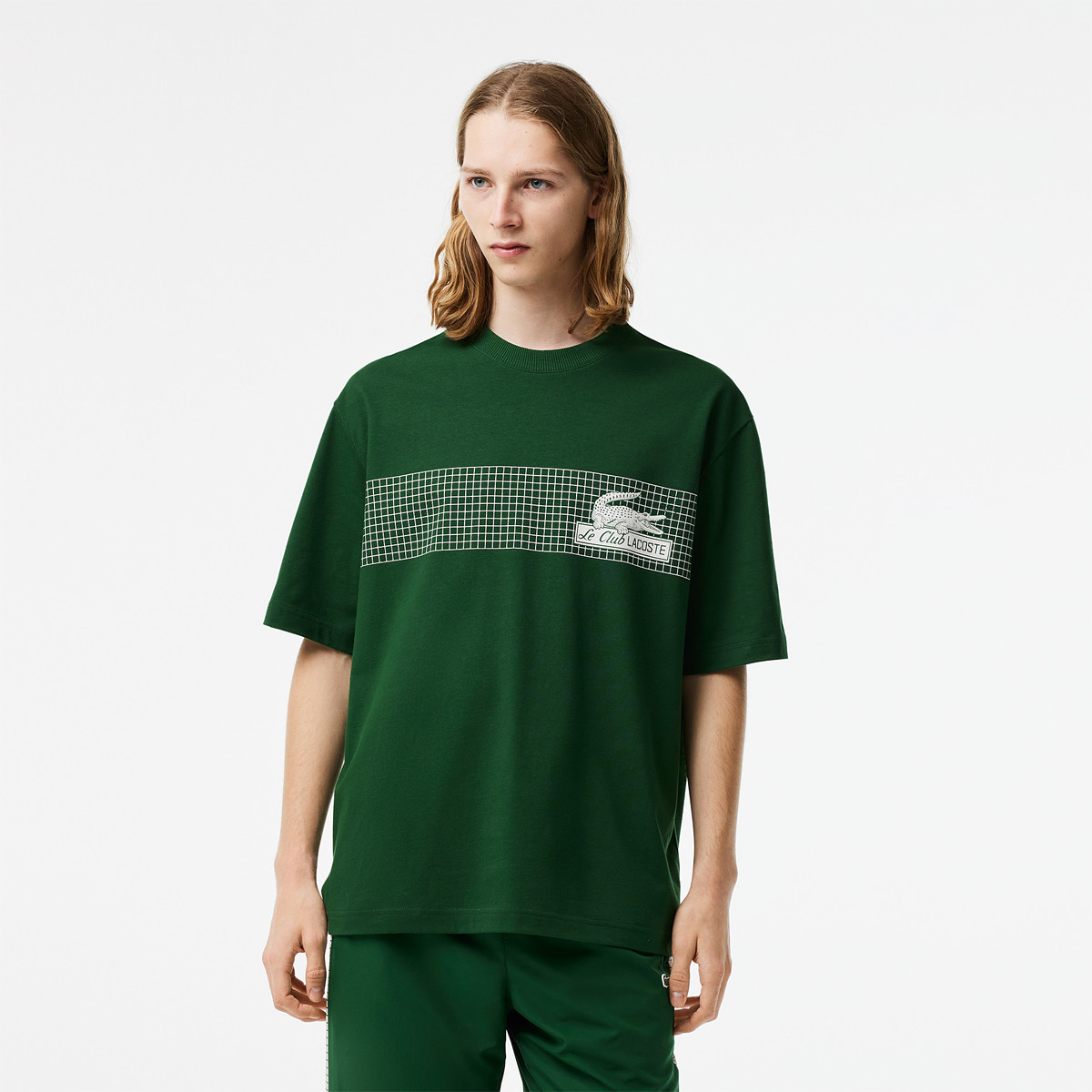 Tee shirt lacoste hot sale vert
