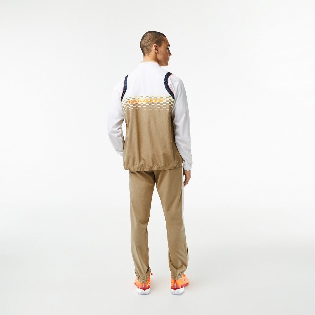 Khaki lacoste tracksuit store
