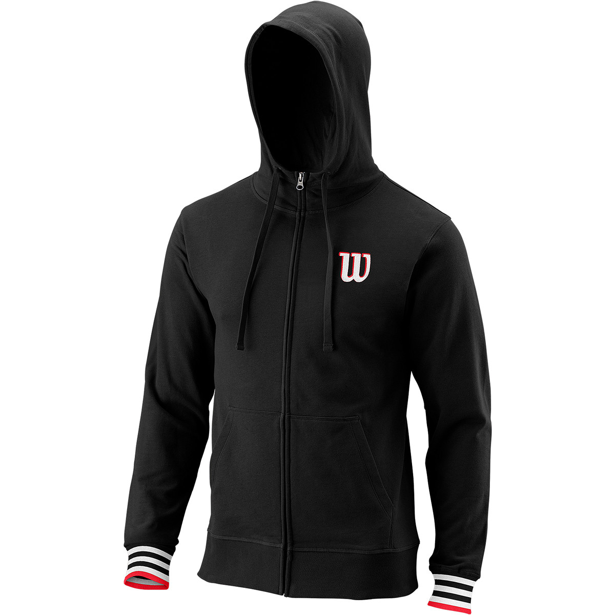 WILSON SCRIPT ECO COTTON SLIMFIT ZIP HOODIE WILSON Men s Clothing Tennispro