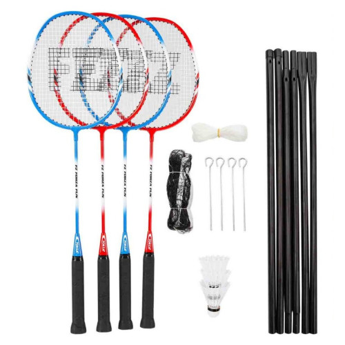 KIT  SUMMER FUN 4 RACQUETS + NET - 700920 